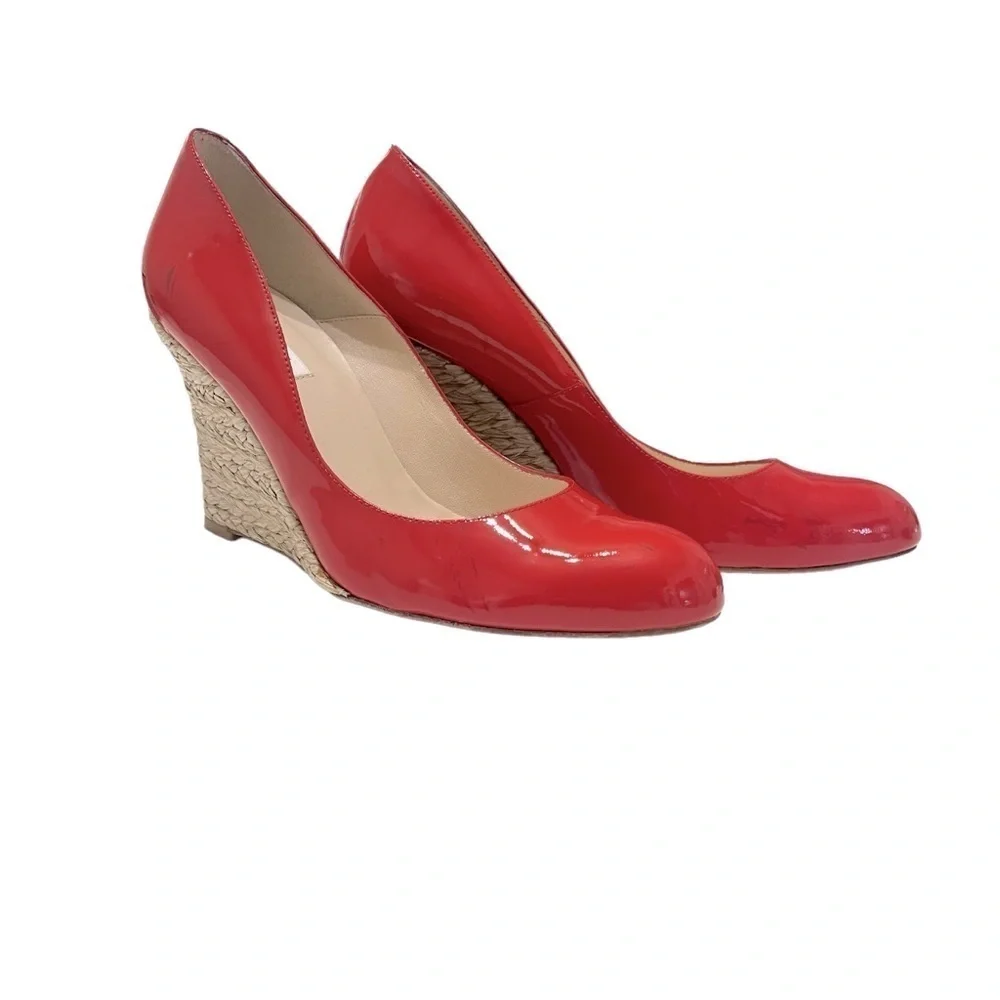 L.K. Bennett Red/orange Wedges size‎ 9.5